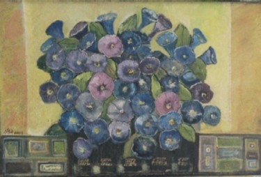 Painting titled "Flowers3" by Steluta Dumitrescu Zelici, Original Artwork