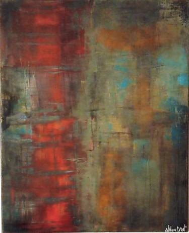 Painting titled "Vestiges" by Stéphane Droit, Original Artwork, Acrylic Mounted on Wood Stretcher frame