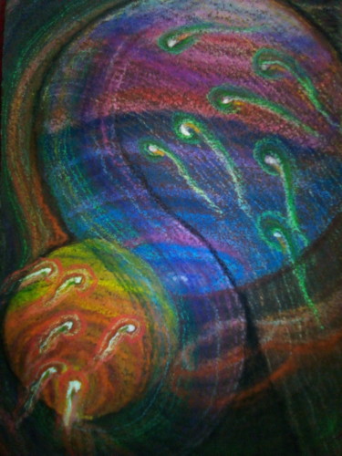 "Плутон и Харон." başlıklı Tablo Степан Шипков tarafından, Orijinal sanat, Pastel