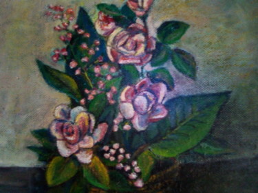 Картина под названием "Розы" - Степан Шипков, Подлинное произведение искусства, Масло