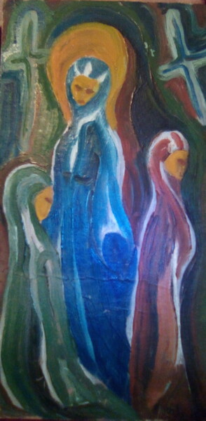 Картина под названием "Дочери Иерусалимски…" - Степан Шипков, Подлинное произведение искусства, Масло