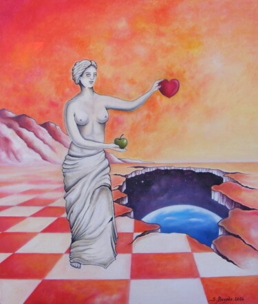 Painting titled "Vénus de Milo" by Stéphane Bergès, Original Artwork, Oil