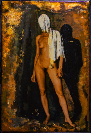 Malerei mit dem Titel "Kriegerin [II]" von Stephan Joachim, Original-Kunstwerk, Acryl