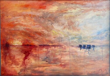 Pittura intitolato "Am Strand" da Stephan Praus, Opera d'arte originale, Acrilico