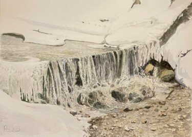 Pintura titulada "Rio Furcia" por Stephan Praus, Obra de arte original, Acuarela