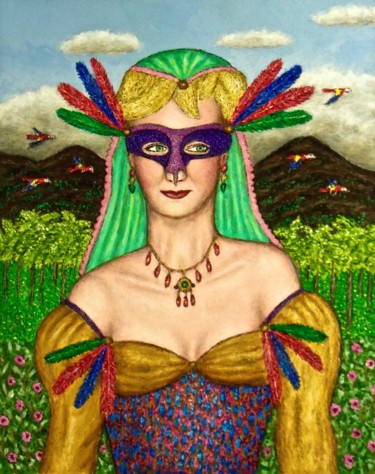 Masked Diva - Brigita 16x20 in ©2017 by Stephen Warde Anderson