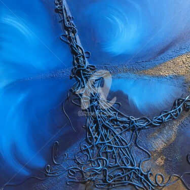 Pintura titulada "Abstrait de Fabien…" por Sld, Obra de arte original, Aerógrafo