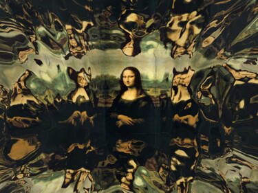Digital Arts titled "Reflet Mona Lisa" by Stéphane Billiau, Original Artwork, 3D Modeling