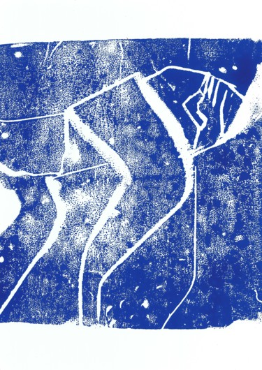 Gravures & estampes intitulée "Constel 1" par Kaviv, Œuvre d'art originale, Monotype
