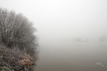 Photographie intitulée "Givre et brouillard…" par Stéphane Etienne, Œuvre d'art originale, Photographie numérique