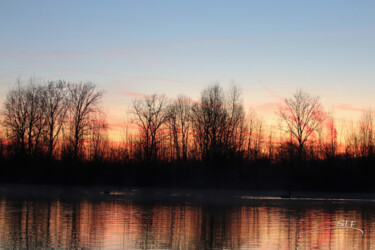 Fotografía titulada "Aurore hivernale su…" por Stéphane Etienne, Obra de arte original, Fotografía digital