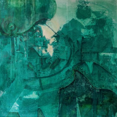 제목이 "Moby Deep"인 미술작품 Stephane Javelle로, 원작, 아크릴 나무 들것 프레임에 장착됨