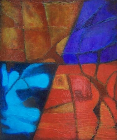 Malerei mit dem Titel "Structure et matièr…" von Stefano, Original-Kunstwerk, Acryl