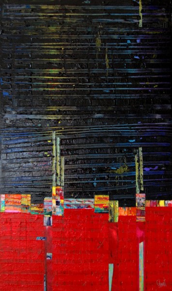 Peinture intitulée "Mine de couleur" par Stephane Jouet, Œuvre d'art originale, Acrylique