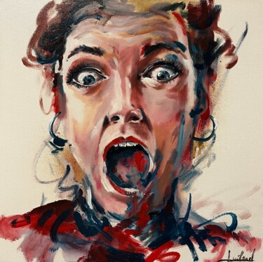 Painting titled "Serie de portraits…" by Stéphane Juillard, Original Artwork, Acrylic Mounted on Wood Stretcher frame