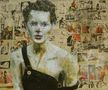 Schilderij getiteld "Kate" door Stéphane Le Gars (Steff), Origineel Kunstwerk, Acryl