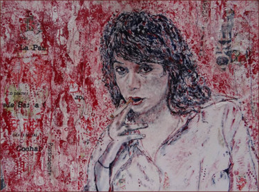 Peinture intitulée "Amélie en Bolivie" par Stéphane Le Gars (Steff), Œuvre d'art originale, Acrylique