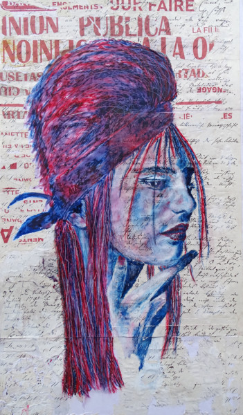 Peinture intitulée "Grande Amy" par Stéphane Le Gars (Steff), Œuvre d'art originale, Acrylique