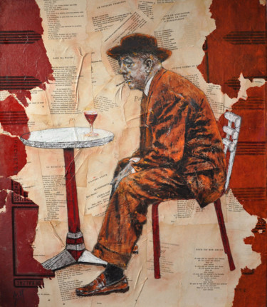 Prévert Peinture intitulée "Prévert" par Stéphane Le Gars (Steff), Œuvre d'art originale, Acrylique