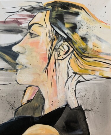 Painting titled "Julia" by Stéphane Palazzotto, Original Artwork, Acrylic