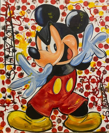 Painting titled "Mike le magicien" by Stéphane Palazzotto, Original Artwork, Acrylic
