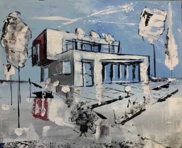Pintura intitulada "Bauhaus’s" por Stéphane Palazzotto, Obras de arte originais, Acrílico Montado em Outro painel rígido
