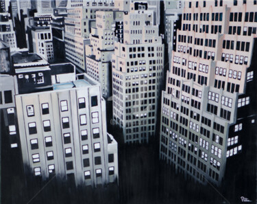 Peinture intitulée "New-York.jpg" par Stephane Paturel, Œuvre d'art originale, Huile