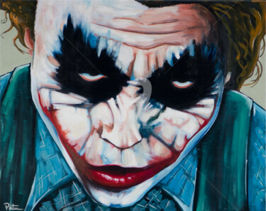 Peinture intitulée "The Joker.jpg" par Stephane Paturel, Œuvre d'art originale, Huile