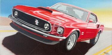 Peinture intitulée "Mustang 5.jpg" par Stephane Paturel, Œuvre d'art originale, Huile