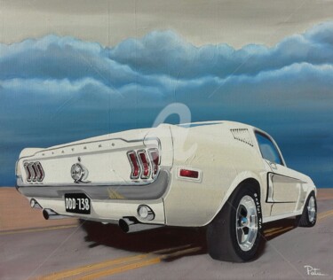Peinture intitulée "Mustang 4.jpg" par Stephane Paturel, Œuvre d'art originale, Huile