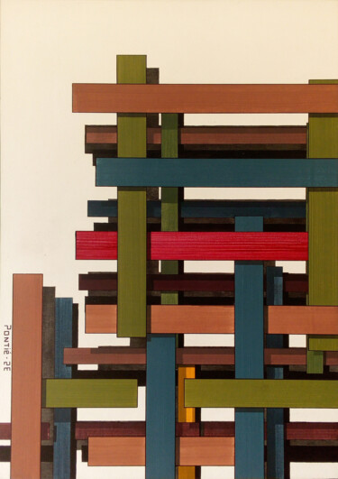 Pintura titulada "Désaccord d'accords" por Stephane Pontié, Obra de arte original, Acrílico Montado en Panel de madera