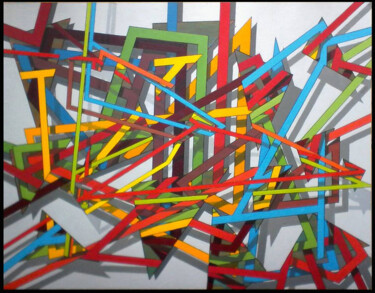 Peinture intitulée "01" par Stephane Pontié, Œuvre d'art originale, Acrylique