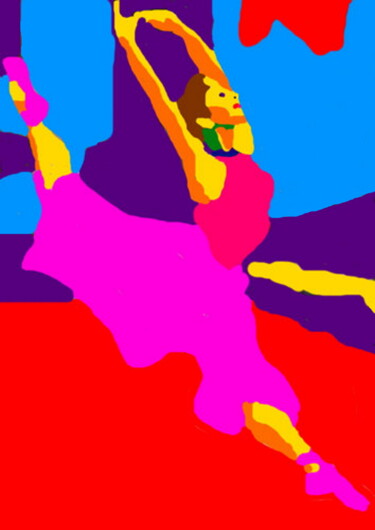 Arte digitale intitolato "Danse" da Stephane Pruvot, Opera d'arte originale, Pittura digitale