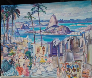 Pintura titulada "RIO de JANEIRO   pr…" por Stéphane Sciortino, Obra de arte original, Oleo