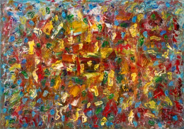 Peinture intitulée "Printemps cuivré" par Stéphane Semmar, Œuvre d'art originale, Acrylique Monté sur Châssis en bois