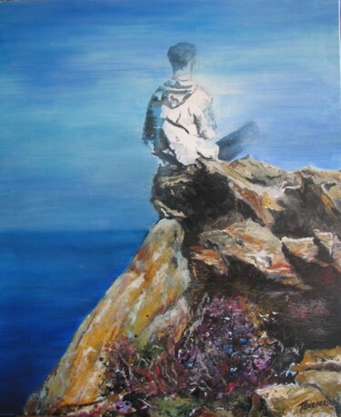 Картина под названием "Horizon" - Stephane Texereau, Подлинное произведение искусства, Акрил Установлен на Деревянная рама д…