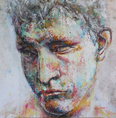 P2 Peinture intitulée "P2" par Stephane Texereau, Œuvre d'art originale, Autre Monté sur Châssis en bois