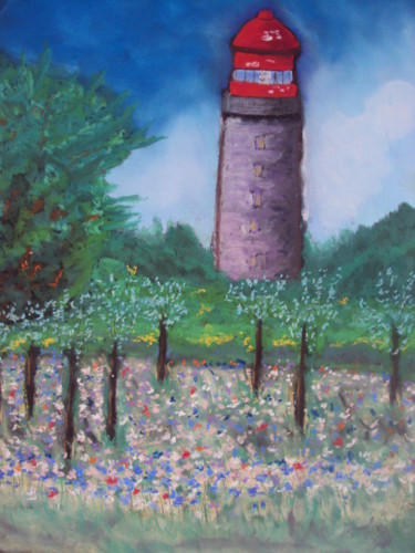 Peinture intitulée "le grand phare à be…" par Stephane Thery, Œuvre d'art originale