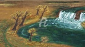 Peinture intitulée "le barrage de mes r…" par Steph, Œuvre d'art originale