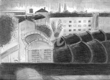 Drawing titled "Fontenay plein sud 4" by Steph, Original Artwork, Other
