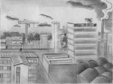 Drawing titled "Fontenay plein sud 5" by Steph, Original Artwork, Other