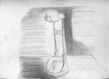 Dessin intitulée "Lampe" par Steph, Œuvre d'art originale, Autre