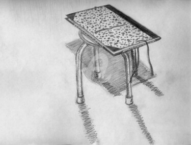 Drawing titled "tabouret" by Steph, Original Artwork