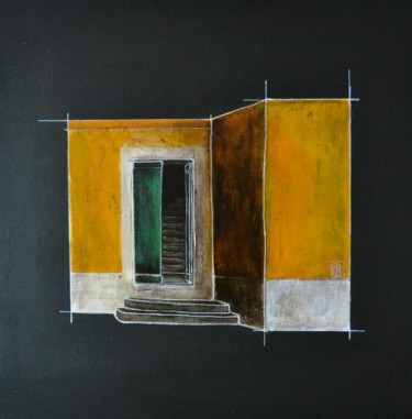 Painting titled "facade10" by Stéphane Castelli, Original Artwork