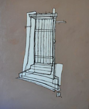 Peinture intitulée "porte#1" par Stéphane Castelli, Œuvre d'art originale