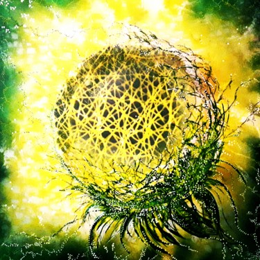Картина под названием "printemps" - Stephane Heckel, Подлинное произведение искусства, Акрил