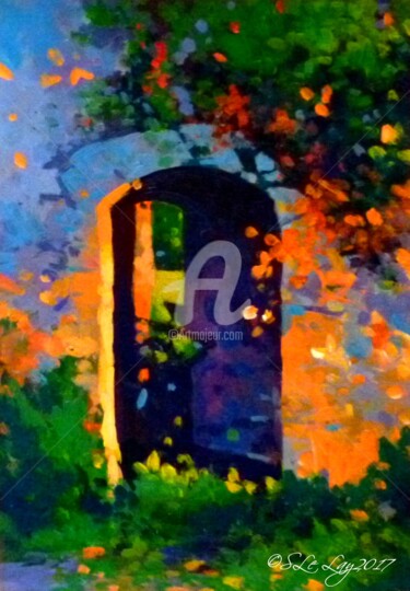 Peinture intitulée "Porte d'entrée de l…" par Stéphane Le Lay, Œuvre d'art originale, Acrylique