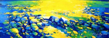Peinture intitulée "Grand rivage" par Stéphane Le Lay, Œuvre d'art originale, Acrylique