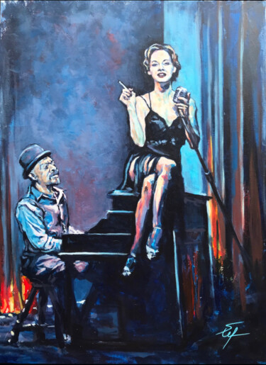 Painting titled "Music Hall" by Stéphane Petit, Original Artwork, Acrylic