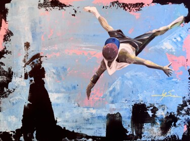 Peinture intitulée "If I could fly !" par Iconbys, Œuvre d'art originale, Acrylique